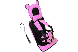 saicheek Toddler Travel Suitcase Seat with Safety Anti-Slip Rope,Ride on Suitcase for Kids,Luggage Travel Vest for Babies (Pink)