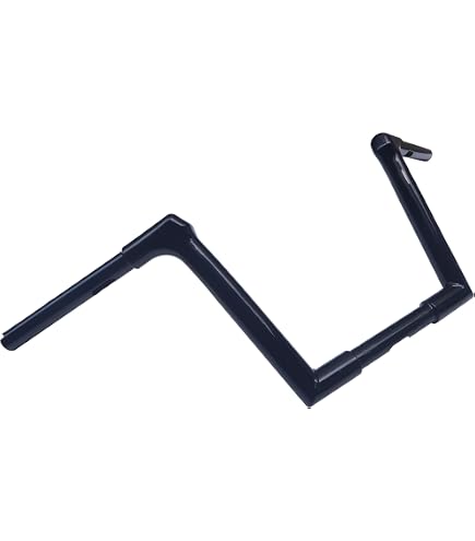 Amazon.com: HTTMT- 10''Chrome Chizeled Z-Bar Ape Hanger Handlebars