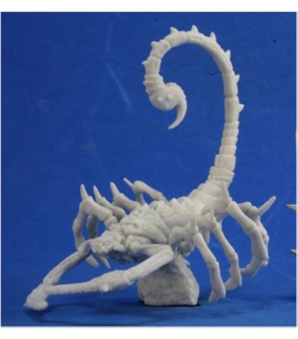 Figurine Géante Scorpion Deep Cuts - Miniature Non Peinte D&D Wizkids - Découpages Profonds, Prête à Peindre