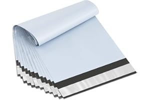 UCGOU Poly Mailers 6x9 Inch White 200 Pack Mini #1 Shipping Bags Strong Mailing Envelopes Thick Self Seal Adhesive Waterproof and Tear Proof Boutique Postal Small Business for Jewelry and More