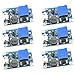 DZS Elec 6pcs Mini DC-DC Adjustable Boost Converter Voltage Regulator 2V-24V to 5V-28V 2A Step-Up USB Input Power Module DIY 5V 9V 12V 18V 24V DC Power Supply Module