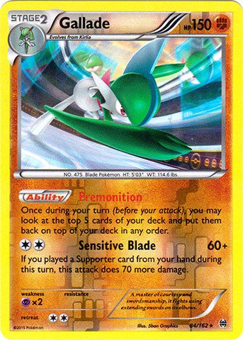 Pokemon - Gallade (84/162) - XY BREAKthrough - Reverse Holo