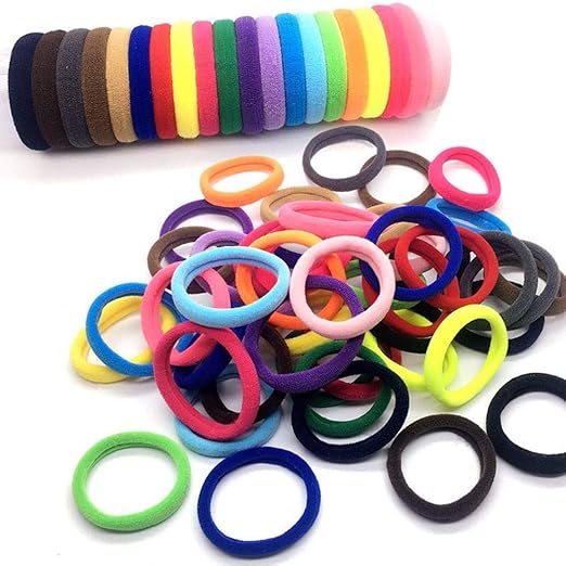 Ogquaton 100pcs Women Girls Hair Band Ties Rope Ring Elastic