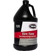 TECH Tire Mounting Lube Lubricant - Rim Ease, Petro/Silicone Free, 1 Gallon | Ready-to-use formula with corrosion inhibitors supports smooth bead placement during tire changes and routine shop service