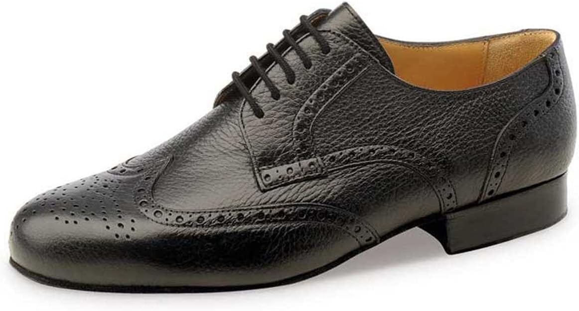 Werner Kern Hombres Zapatos De Baile 28034 Cuero Negro Extra Ancho