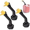 Fuel Gas Can Jug Spouts Nozzles Rings & Caps for Blitz 900302 900092 900094 Old Style, Use for Fuel, Diesel, Kerosene, Gas and Water - 5 gallon gas can spout (3 Pcs)