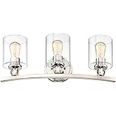 Minka Lavery 3073-613 Studio 5 Vanity Bath Light, 3-Light, 180 Total Watts, 24-in H x 9-in W, Polished Nickel