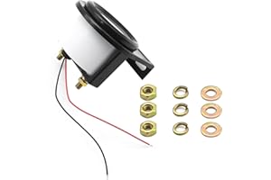 UOIENRT 2" 52mm Universal Fuel Gauge Kit White Pointer, E-1/2-F Pointer 12V Car Fuel Level Gauge Meter, Pointer Fuel Level Ga