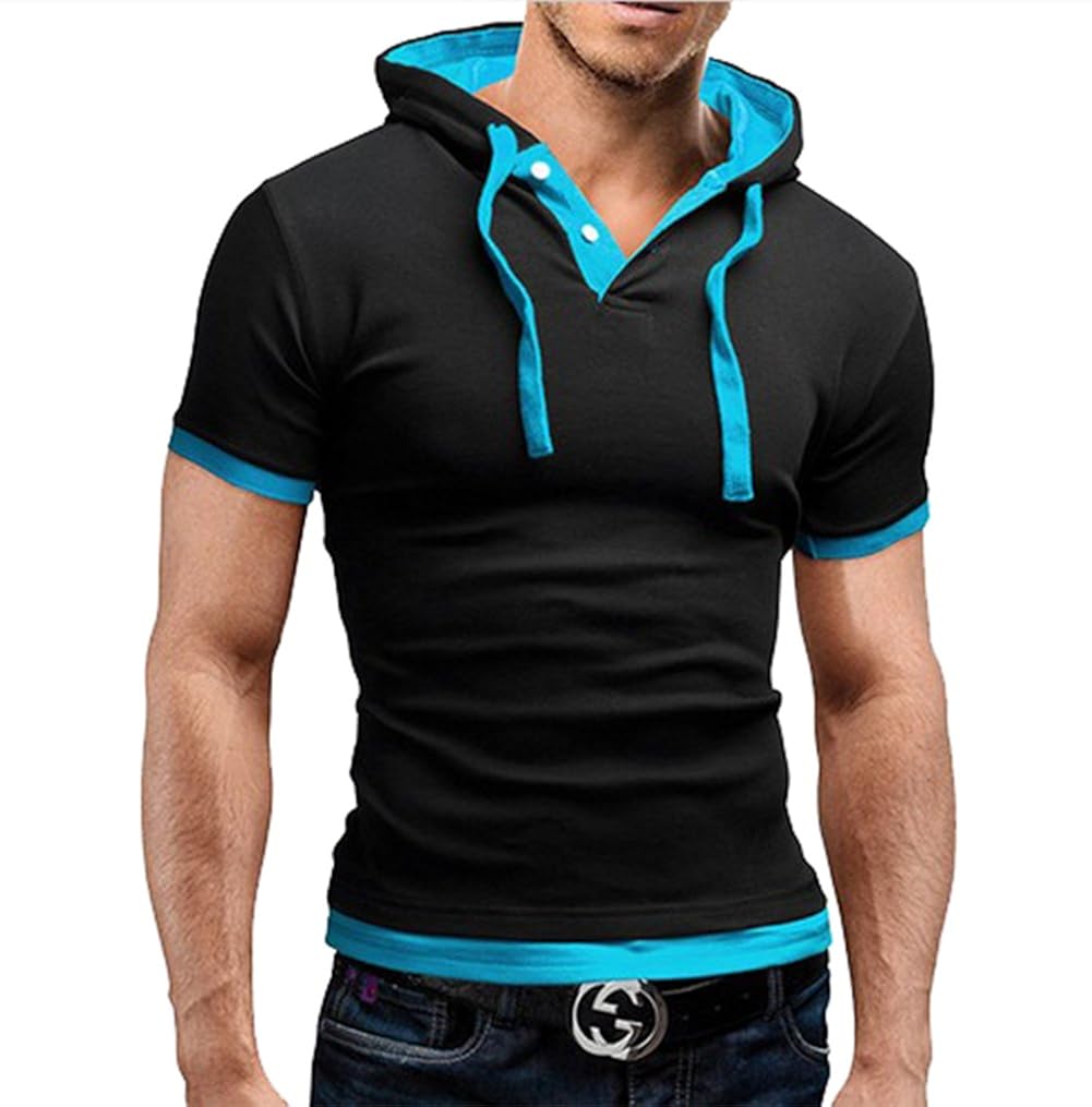 Short Sleeve Hoodie Sweater 