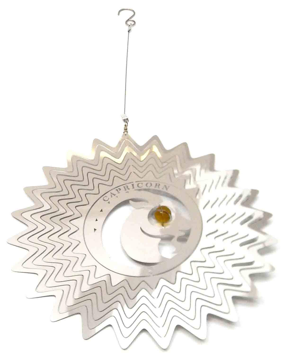Stainless Steel Wind Spinner - 3D Mobile - Star Sign Capricorn Spinner