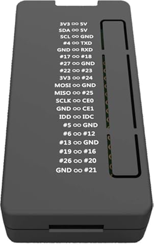Noblik Estuche Protector de Abs para Raspberry Pi Zero/W/WH (Negro)