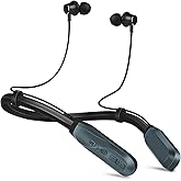 TERUBIN Neckband Bluetooth Headphones, 200H Long Playtime Wireless Stereo Neckband Earbuds with Microphone, Waterproof Around The Neck Headphones in Ear Headset for Sports/Workout/Office (Dark Blue)