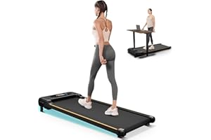 AXEFIT Walking Pad with Incline, Under Desk Treadmill for Home Office, 2.5HP Portable Treadmills with Panel & Remote Control, 4 in 1 Walking Running Machine Manual Incline, Compact Treadmill 265LB Capacity