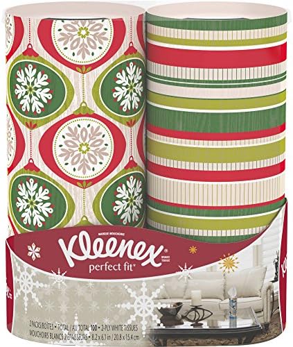 Kleenex Holiday Perfect Fit Tissues, 50 sheet, 2 count