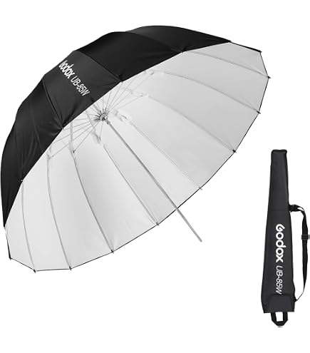 Godox UB-105W Parapluie Photo Blanc - Réflecteur Parabolique 105cm Avec Diffuseur - Pour Studio & Vidéo