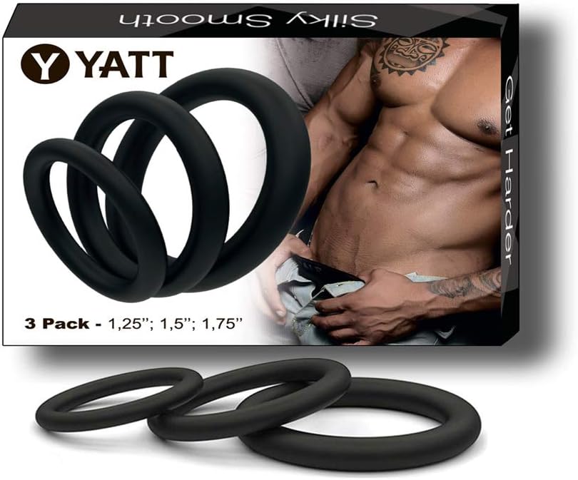 Set of 3 pcs Premium Quality Silicone Exercise Tools - Super Soft Men Rings