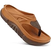 COFACE Men Orthopedic Footbed Flip Flops Fabric Toe Post Beach Sandals Size 7-15
