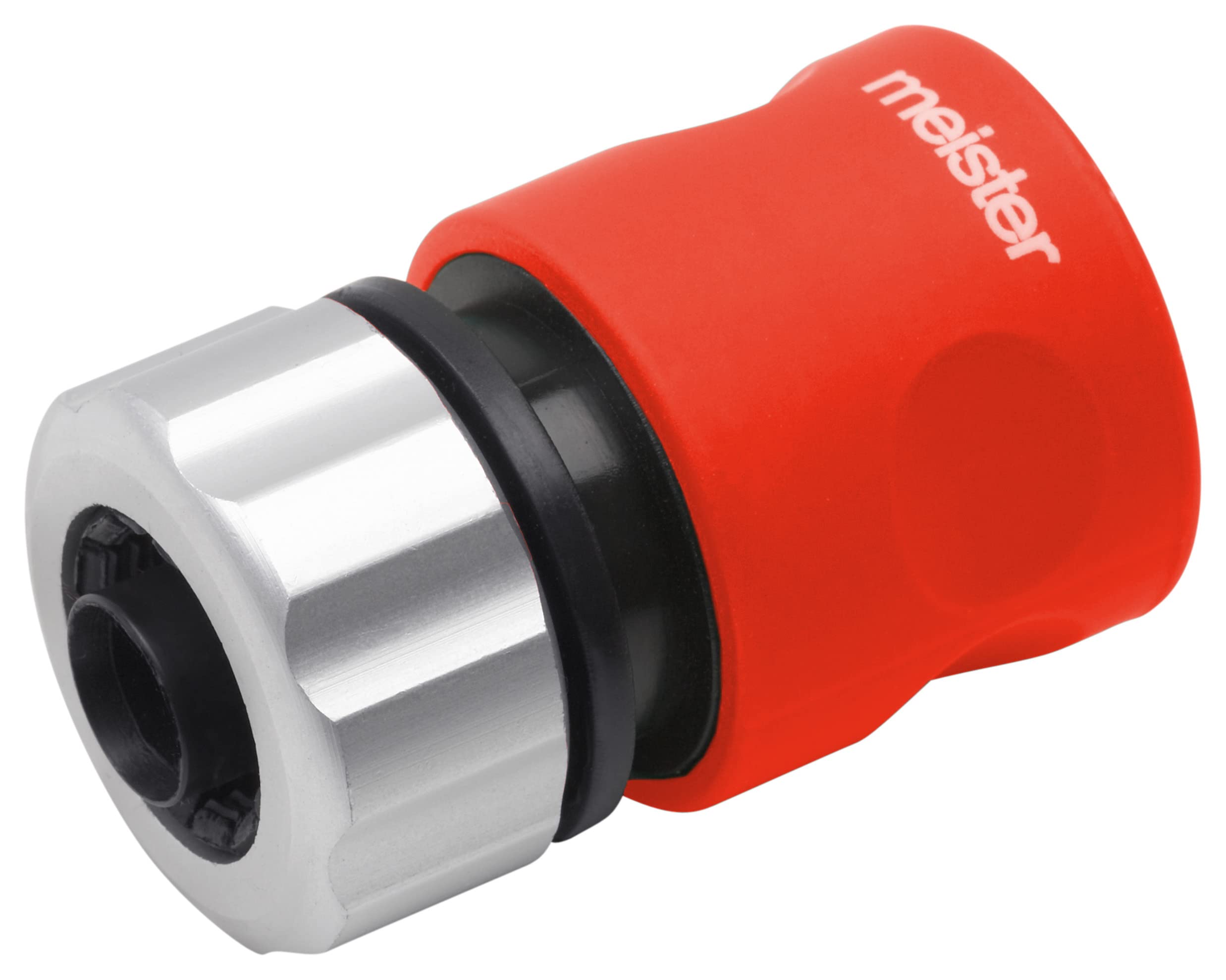 Meister Hose Connector - Made of Aluminium - With Soft-Touch Surface - Waterproof/Connector/Hose Connector/Hose Connector for Tap Connection
