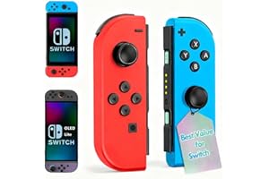 Controller Compatible for Nintendo Switch,Wireless Controller For Nintendo Switch/Lite/OLED,Red/Blue