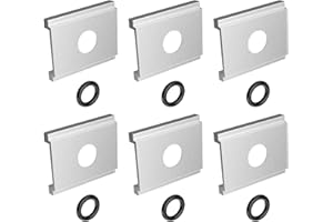 ATADER Aluminum Kayak Adapter for FeelFree UniTrack, Feel Free Kayak Track Adapter Plate, Compatible with FeelFree Kayak, Johnny Boats, Seastream Kayaks, and 3 Waters Kayaks, 6 Pack