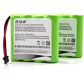 Lunggwey (2-Pack) 4.8V 2000mAh Ni-MH Battery for DSC WTK5504, WS4920HE | Fits WKA5504, 4PH-H-AA2100-S-D22, 17000153 and DSC-BATT2148V compatible security devices.