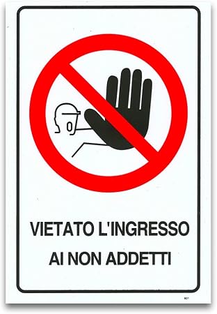 Cartello Vietato Fumare 20x30 Cm In PVC - Targa Normativa Italiana Prodotta In Italia