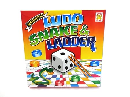 Techno Magnetic Ludo Snake and Ladder - Board Game (Multi)