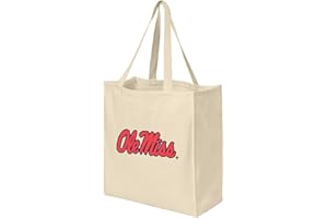 BROAD BAY Reusable Ole Miss Grocery Bags or University of Mississippi Shopping Bags NATURAL COTTON