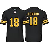 Custom Mens/Youth Football Stitched T-Shirt for Sports Fan Black/White No Brand/Logos