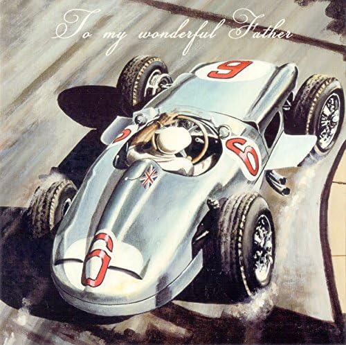 To My Wonderful Father - Vintage Racing Car Father's Day Card