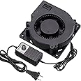 Wathai 120mm x 32mm Blower Centrifugal Fan 110V 220V AC Powered Fan with Speed Controller 4V to 12V, DC Dual Ball High Airflow for Receiver DVR Xbox Modem AV Cabinet Cooling