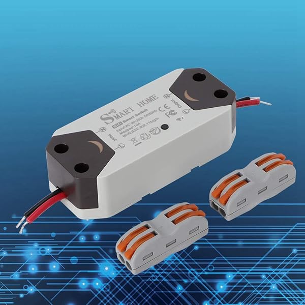 Telituny WiFi Smart Switch WiFi Circuit   WiFi Leistungsschalter Smart Control mit Fernbedienung und Schnellanschluss fr Alexa Home AC 90 250V