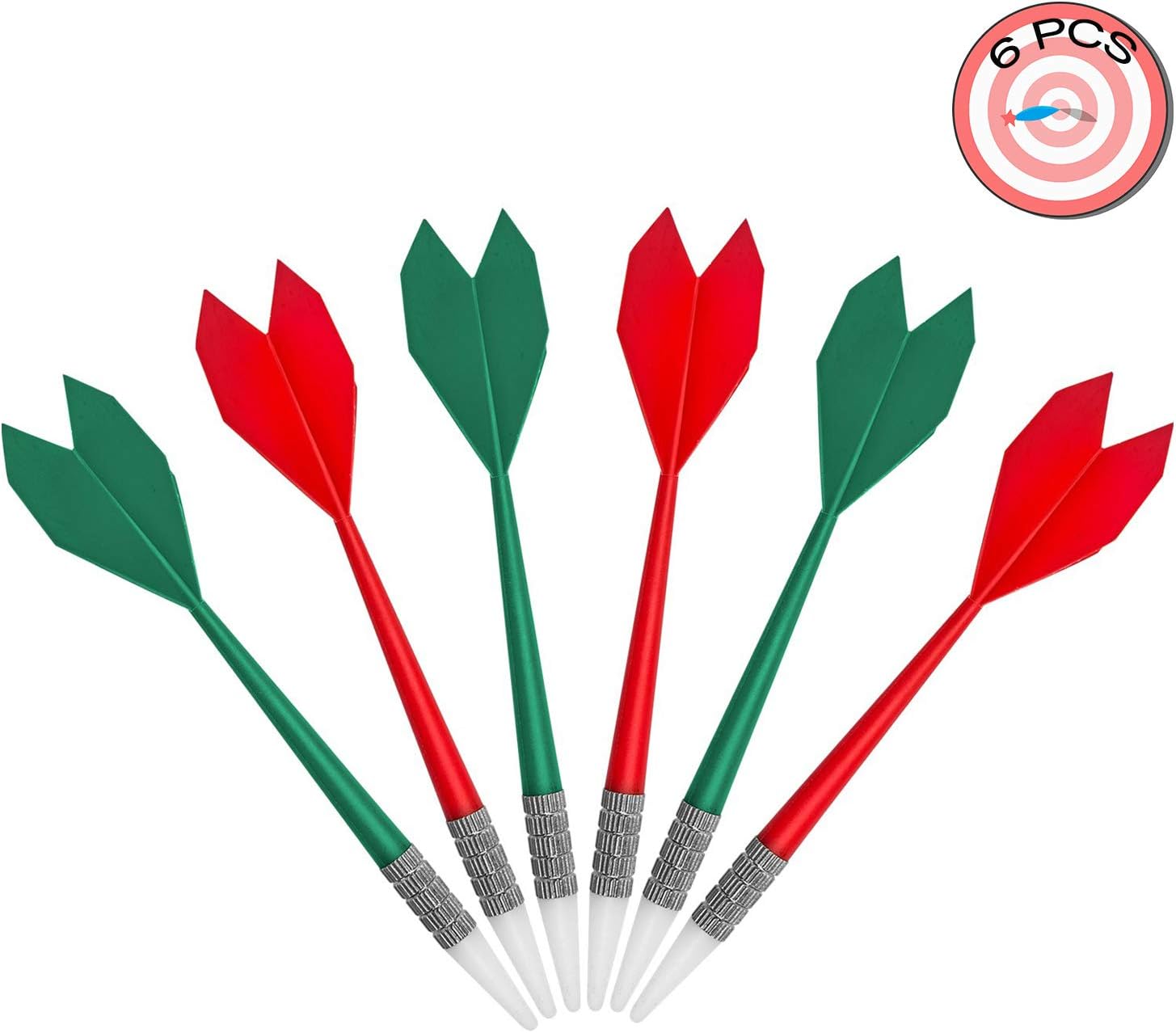 Kyerivs Safety Dart Board Set with Soft Tip Darts for Kid Board Games and Leisure Sport for Office 16.5 Inch