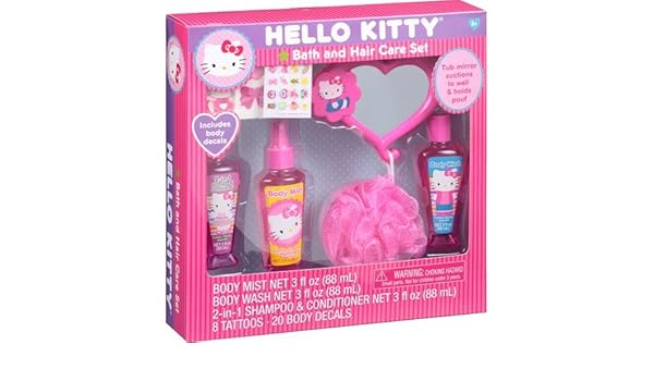 Amazon Com Hello Kitty Bath And Hair Care Set 12 Pc Shampoo