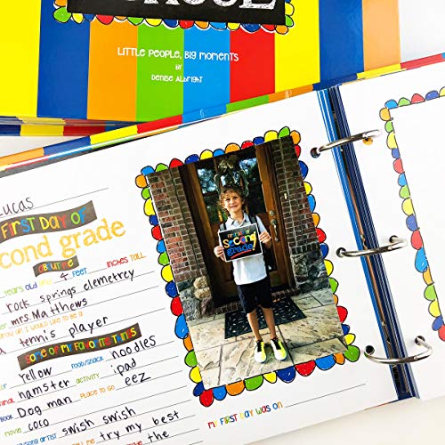 image for Denise Albright School Memory Book Keepsake Album, Scrapbook for Kids 