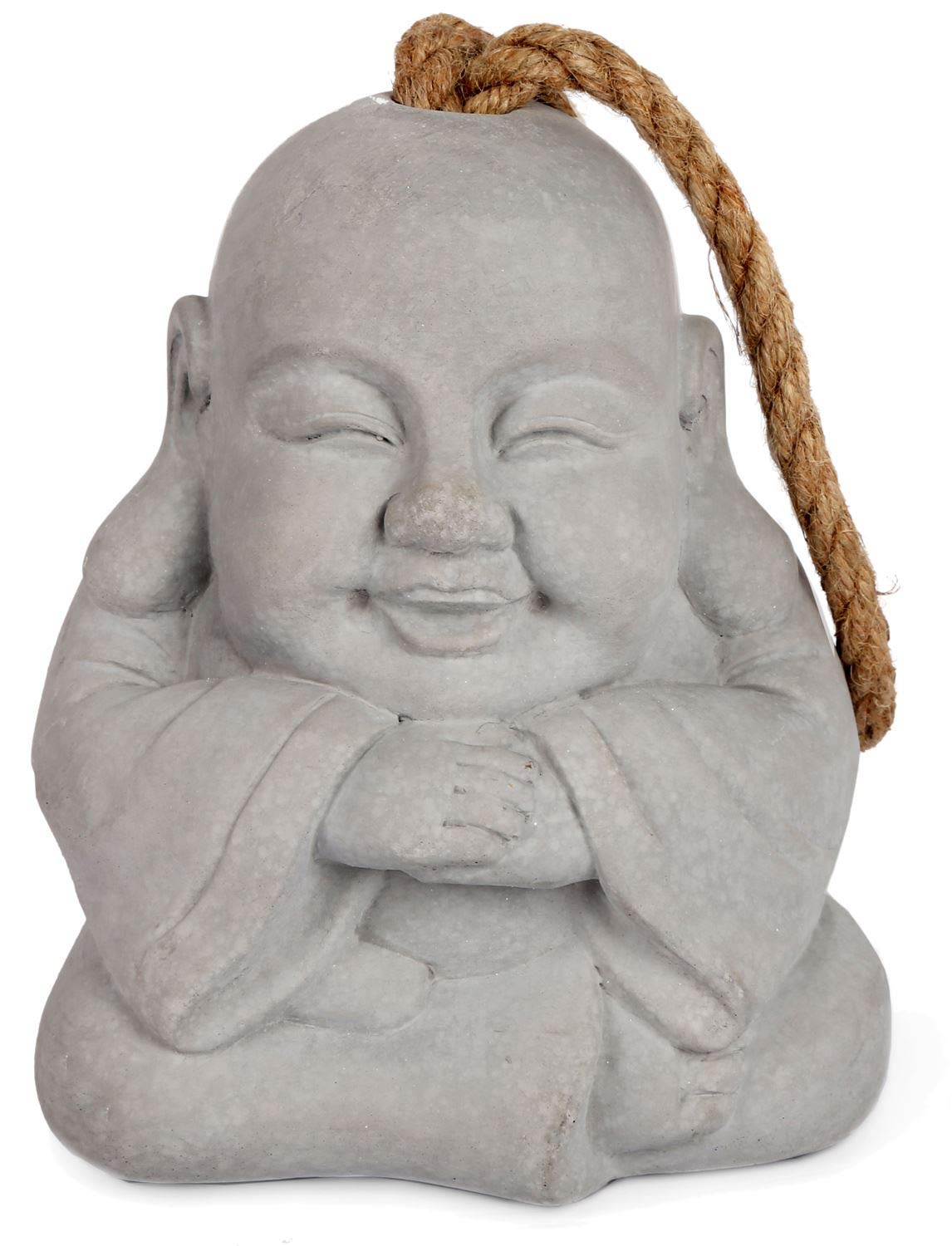 Carousel Home and Gifts Buddha Doorstop with Jute Handle - Novelty Door Stop