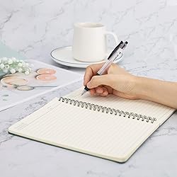 EUSOAR Hardcover Spiral Lined Subject Notebook, A5
