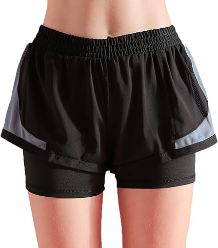 Amea Running Workout Shorts 5 Zoll Trainingshose Fur Frauen Leichte Boxshorts Mit Innenfutter Quick Dry Athletic Shorts Amazon De Sport Freizeit