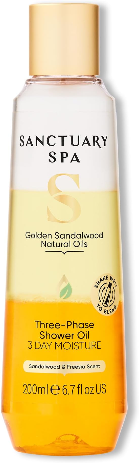 Sanctuary Golden Sandalwood Three-Phase Shower Oil 250ml