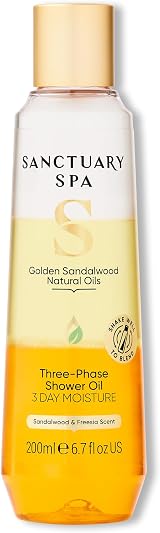 Sanctuary Golden Sandalwood Three-Phase Shower Oil 250ml