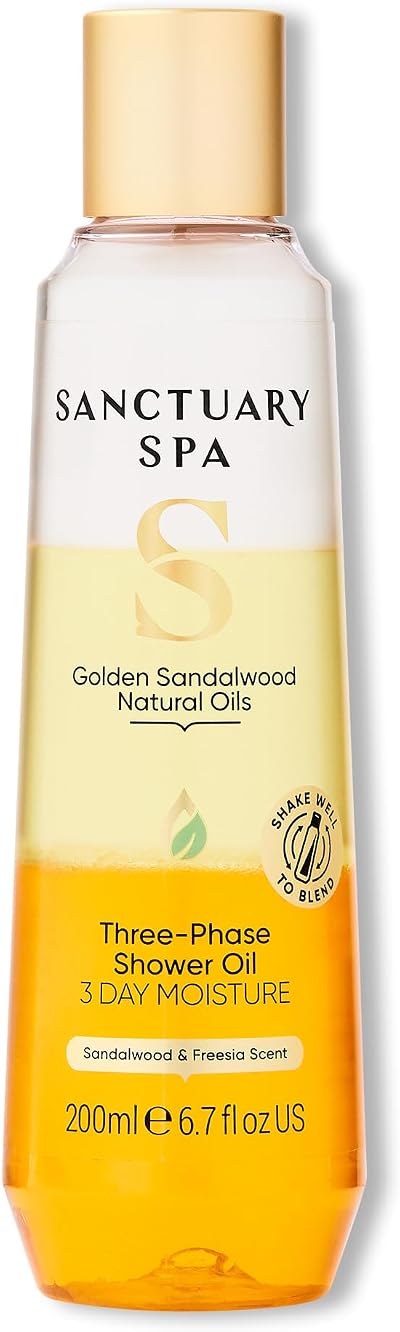Sanctuary Golden Sandalwood Three-Phase Shower Oil 250ml