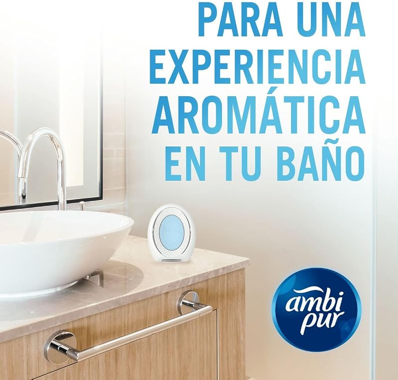 Ambi Pur Baño Ambientador Continuo Aroma a Limpio 8 Unidades