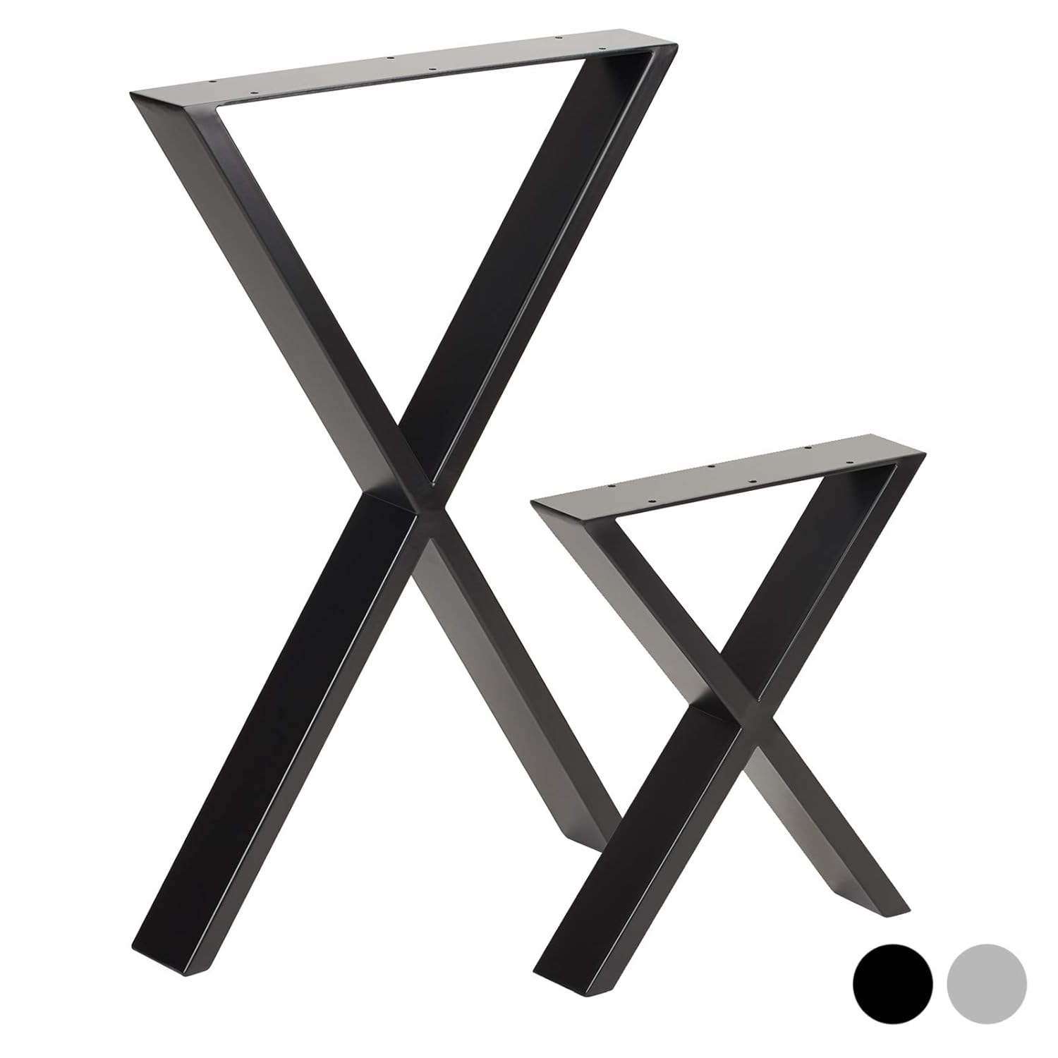 Hartleys Industrial Cross Table Legs Choice of Size & Colour Amazon
