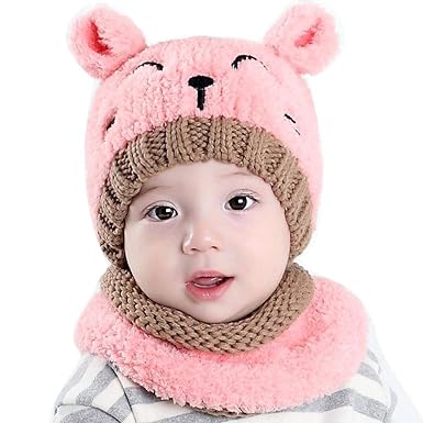 Angel ZYJ Baby Hüte Wintermütze Warm Woll Haube Mütze Hut Warme Schlupfmütze Mütze Beanie Ballonmütze Schlupfmütze Junge Mütz