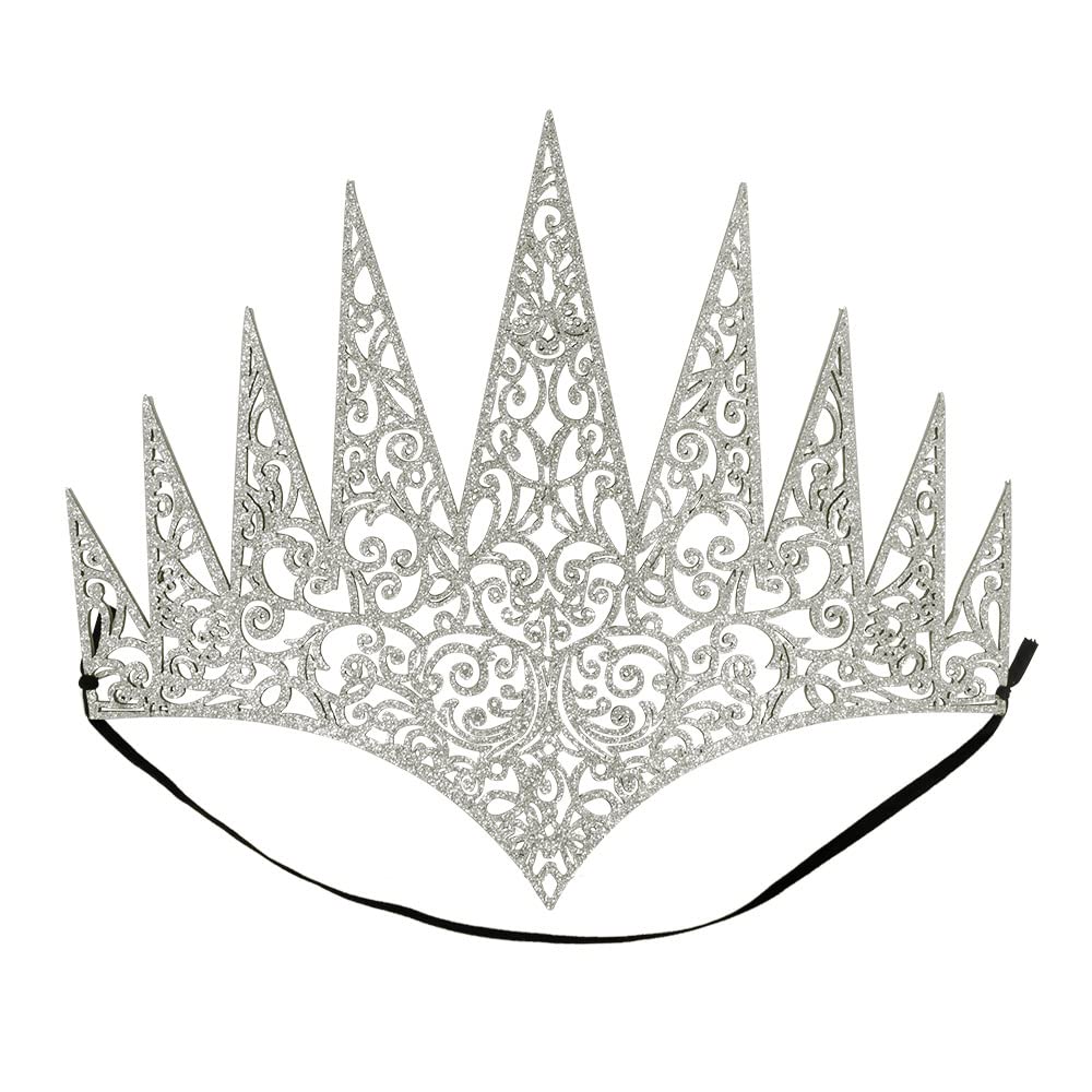 Boland 44087 Queen Crown with Elastic Band, Tiara, Accessory, Ice Princess, Princess, Theme Party, Carnival
