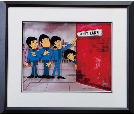 Amazon Beatles ビートルズ 来日55周年記念 アニメ ザ ビートルズ コレクション Penny Lane インテリア額 公式 オフィシャル アートフレーム ポスター オンライン通販