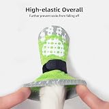 PUPTECK 2 Pairs Anti-Slip Dog Socks Paws Stop Licking Boots Small Large view 4