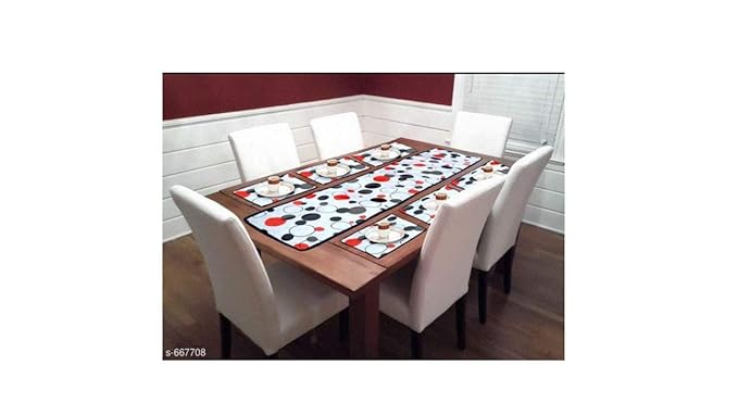 DCS 6 Seater Dining Table Runners with Placemats