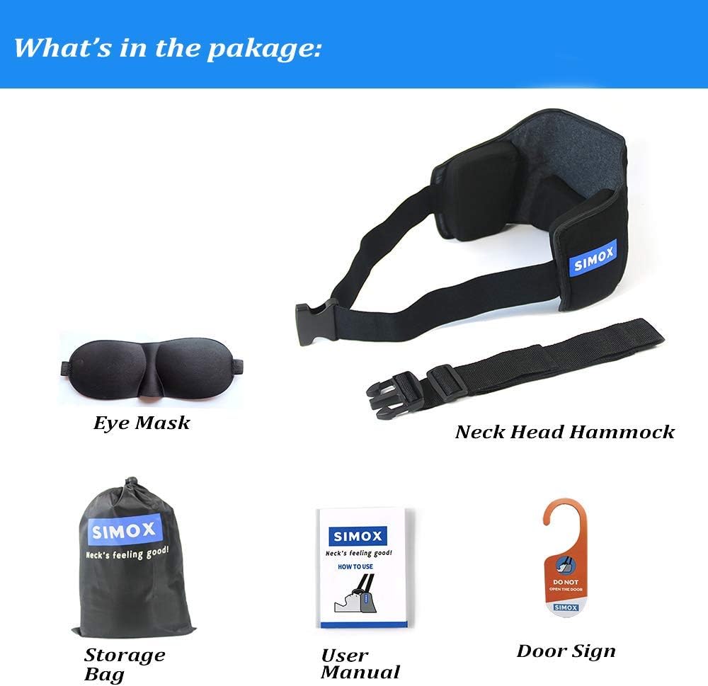 Neck Traction Hammock for Neck Pain Relief, Neck Stretcher with Adjustable Straps for Muscle Relaxation, Head Hammock & Physical Therapy for Office Workers & Drivers, Relaxation Gift.: Health & Personal Care