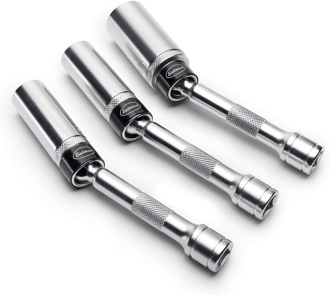 Eastwood 3 Piece Chrome Vanadium Spark Plug Socket